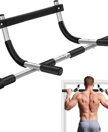 Pull Up Bar for Doorway, Upgrade Chin up Bar for Doorway Without Screws, Portable Strength Training Door Frame Pull-up Bars, Door Workout Bar with Foam Grips for Home