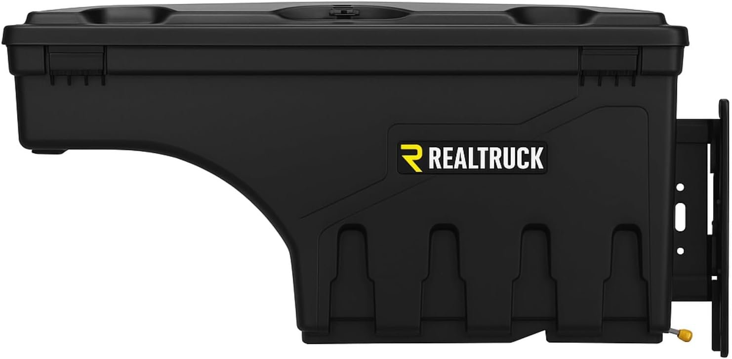 RealTruck UnderCover SwingCase Truck Bed Storage Box | SC105P | Fits 2020-2025 Chevy/GMC Silverado/Sierra 2500/3500HD Passenger Side