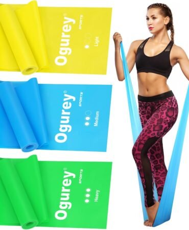 Resistance Bands, Professional Exercise Bands, Physical Therapy Bands for Strength Training, Yoga, Pilates, Stretching, Recovery, Stretch Elastic Band for Working Out, Workout Bands for Home Gym