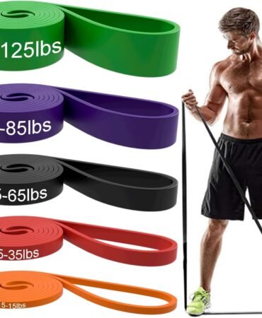 Resistance Bands, Pull Up Assist Bands - Workout Bands, Eexercise Bands, Long Resistance Bands Set for Working Out, Fitness, Training, Physical Therapy for Men Women
