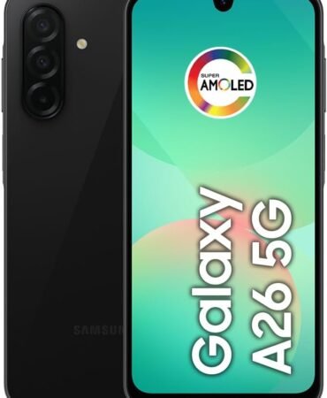SAMSUNG Galaxy A26 5G 2025 with AI | 256GB, 8GB, Dual SIM | 6.7" 120Hz AMOLED, IP67 Water Resistant, Android 15 | International Model Factory Unlocked for T-Mobile, Global | 25W Charger Bundle (Black)