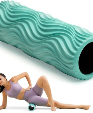 SUBCULTURE Pick Foam Roller - Medium Density Deep Tissue Massager for Muscle Massage and Myofascial Wave Textured Release, Back Roller for Pain Relief & Stretching