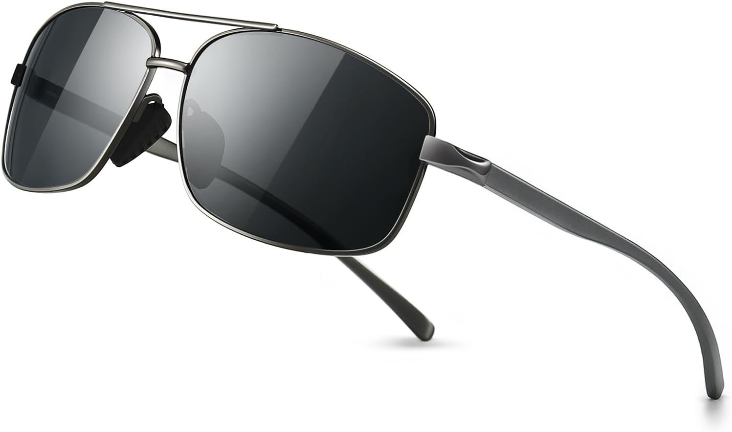 SUNGAIT Ultra Lightweight Rectangular Polarized Sunglasses Men UV400 Protection