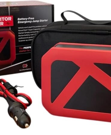Super Capacitor Jump Starter: No Prep Needed, No Internal Battery, Eco-Friendly & Maintenance-Free Car Accessory, No Need to Pre-Charge, 800 Amp Power, Designed for Any 12V Gas Engine