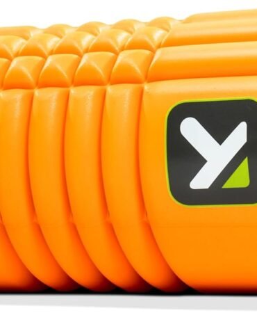 TRIGGERPOINT Performance Therapy Grid Foam Roller with Free Online Instructional Videos, Original (13-inch), Orange