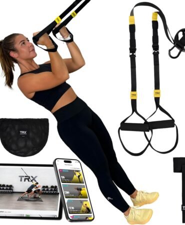 TRX GO Suspension Trainer, At Home, Portable Gym Workout, For Strength Training, Full Body Exercise Equipment
