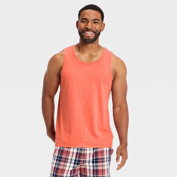 Target's popular men's line just dropped simple $8 tank tops that are ideal for summer
