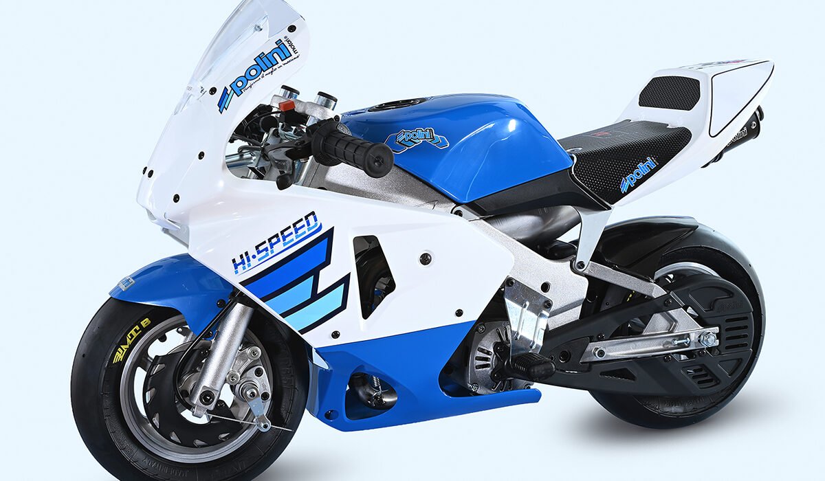 The Polini minibike 910 RS gets a new look while retaining its racing DNA