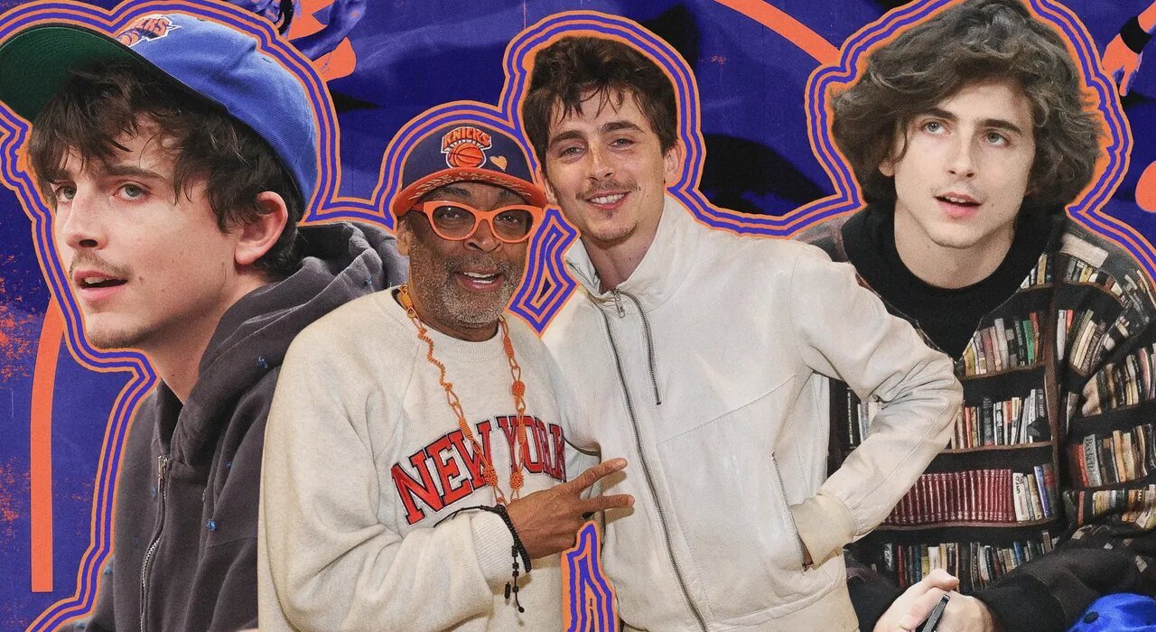 This is everything Timothée Chalamet has ever worn to a Knicks game