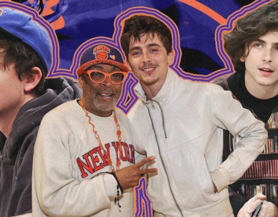 This is everything Timothée Chalamet has ever worn to a Knicks game