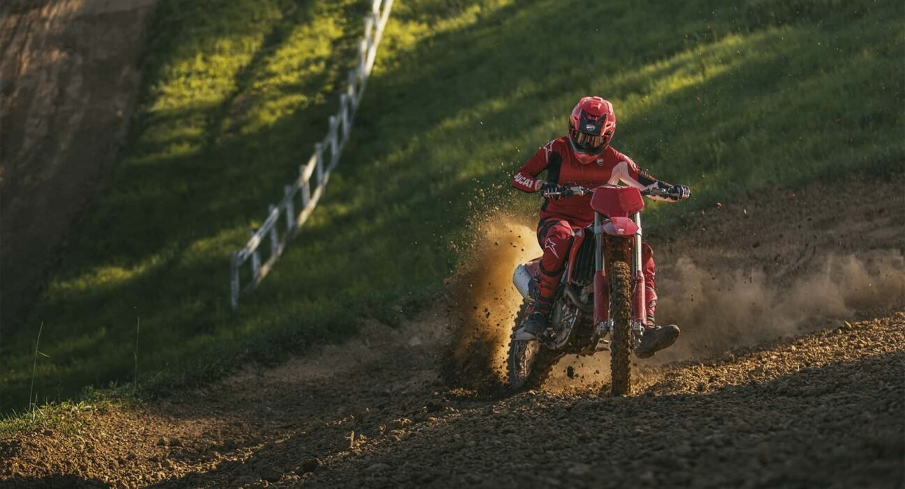 This new Ducati dirt bike rotates up to 15,000 RPM. Mamma Mia!