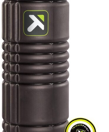 TriggerPoint Grid Original Foam Roller Black 13" + MB1 Massage Ball for Healthy Body Muscle Massage