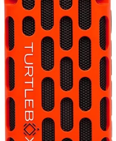 Turtlebox Ranger: Loud! Outdoor Portable Bluetooth 5.4 Speaker | Rugged, Waterproof, Ultra-Portable | Plays to 105db, Deep Bass, Shockproof, Unlimited Pairing for Full Stereo Experience, Orange
