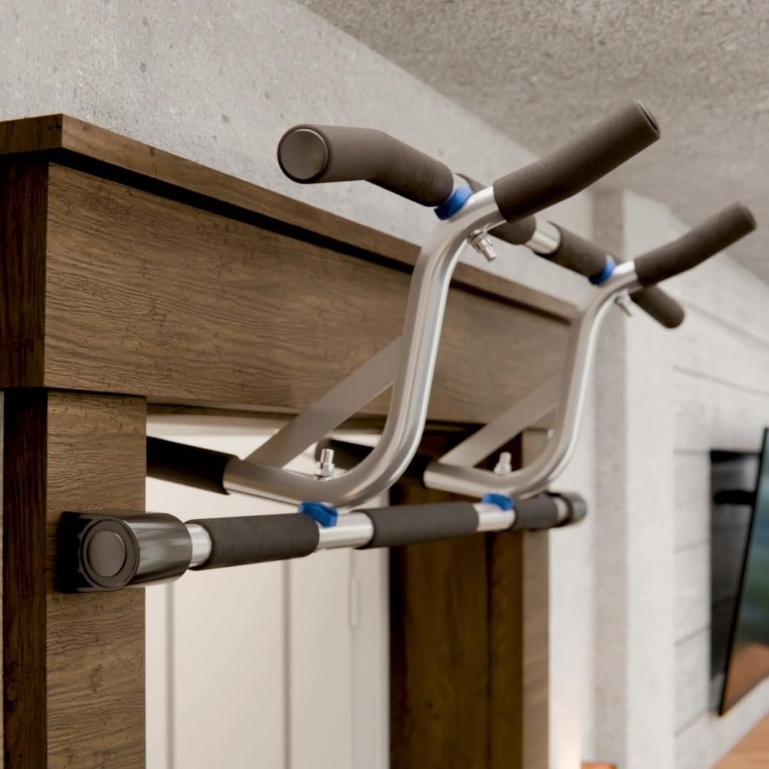 Ultimate Body Press XL Doorway Pull Up bar with Elevated bar & Adjustable Width