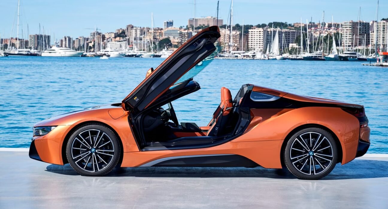 Used BMW i8 as the cheapest butterfly-door exotic priced under $50K
