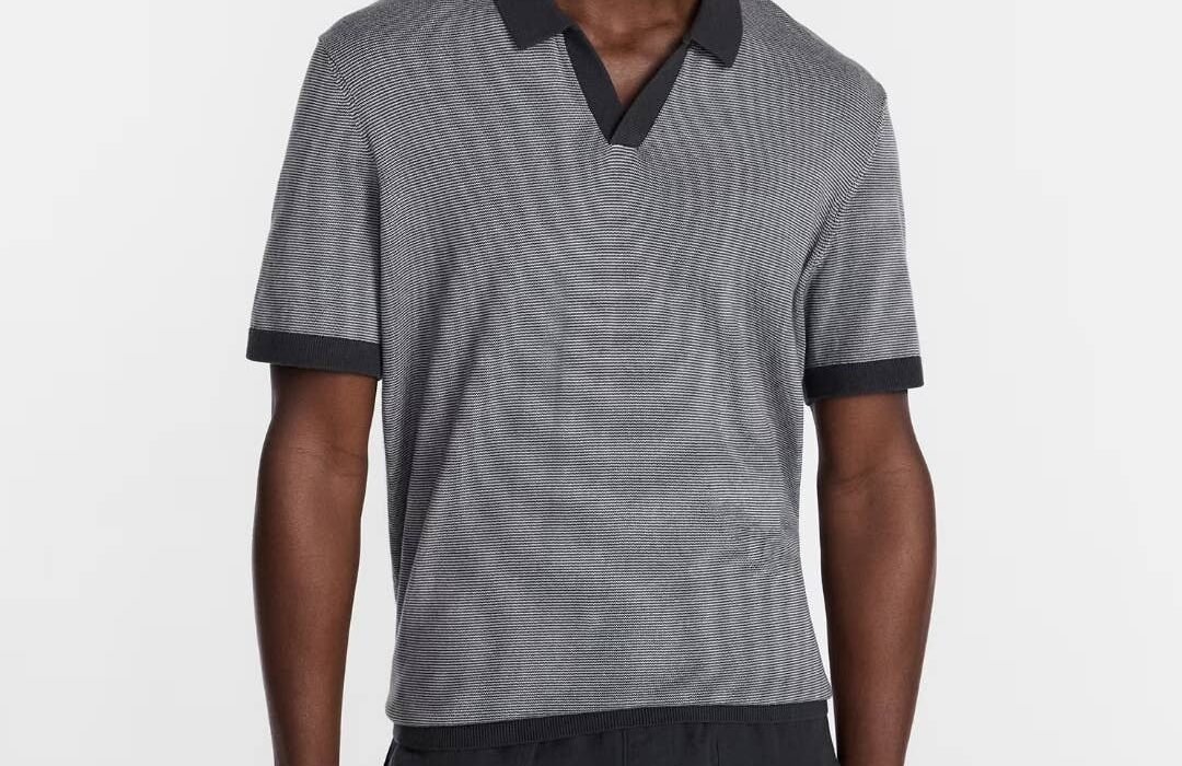 Walmart's $10 Knit Johnny Collar Polo Shirts are trendy, 100% cotton, and ideal for summer
