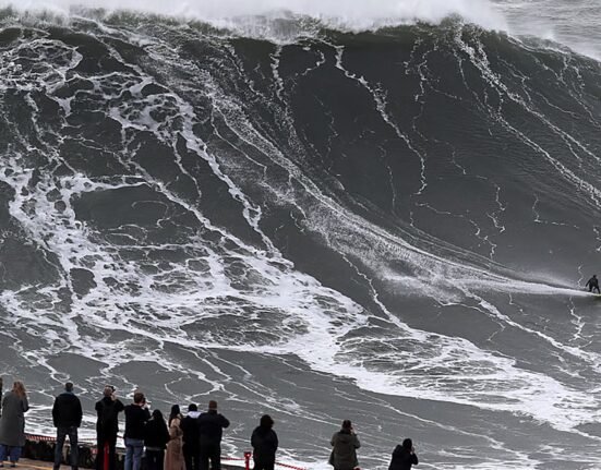 What it's like to sail a 70-foot wave at Nazaré