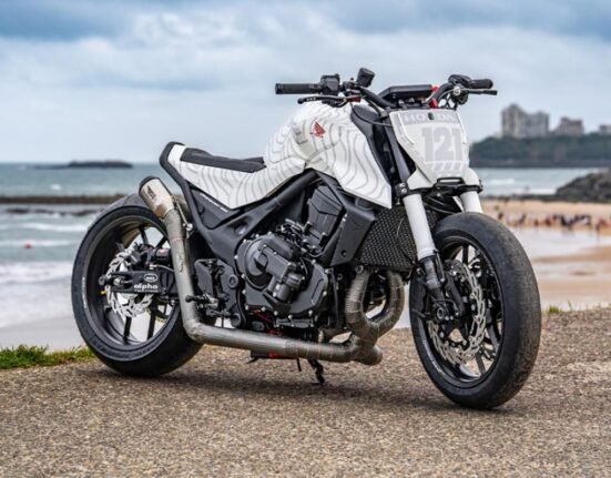 White Venom: MotoCrew's original interpretation of the Honda CB750 Hornet