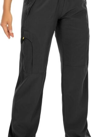 Womens Hiking Pants Quick Dry UPF 50 Lightweight Travel Golf Cargo Safari Pants Zipper Pockets
