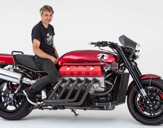 You can buy this Viper V10-powered motorcycle. First check your life insurance policy