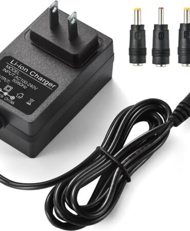 15V 1A~1.5A Adapter Charger Charging Cable Cord for Peak 450A 500A 600A 800A 1000A Auto Battery Booster Jump Starter, Compatible Beatit,Tacklife,Gooloo & More Portable Car Jump Starter