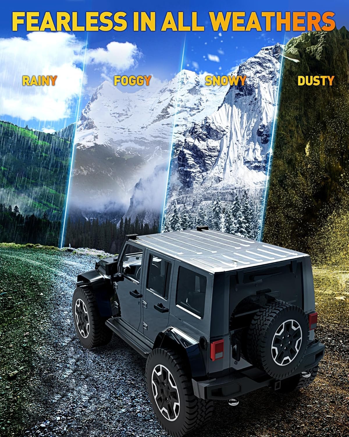 NAOEVO 12 Inch LED Light Bar, 300W 30000LM LED Offroad/Driving/Fog Lights with Wiring Harness Kit, Spot Flood Work Lights for Truck UTV ATV Golf Cart Boat, 1 Pc (White)