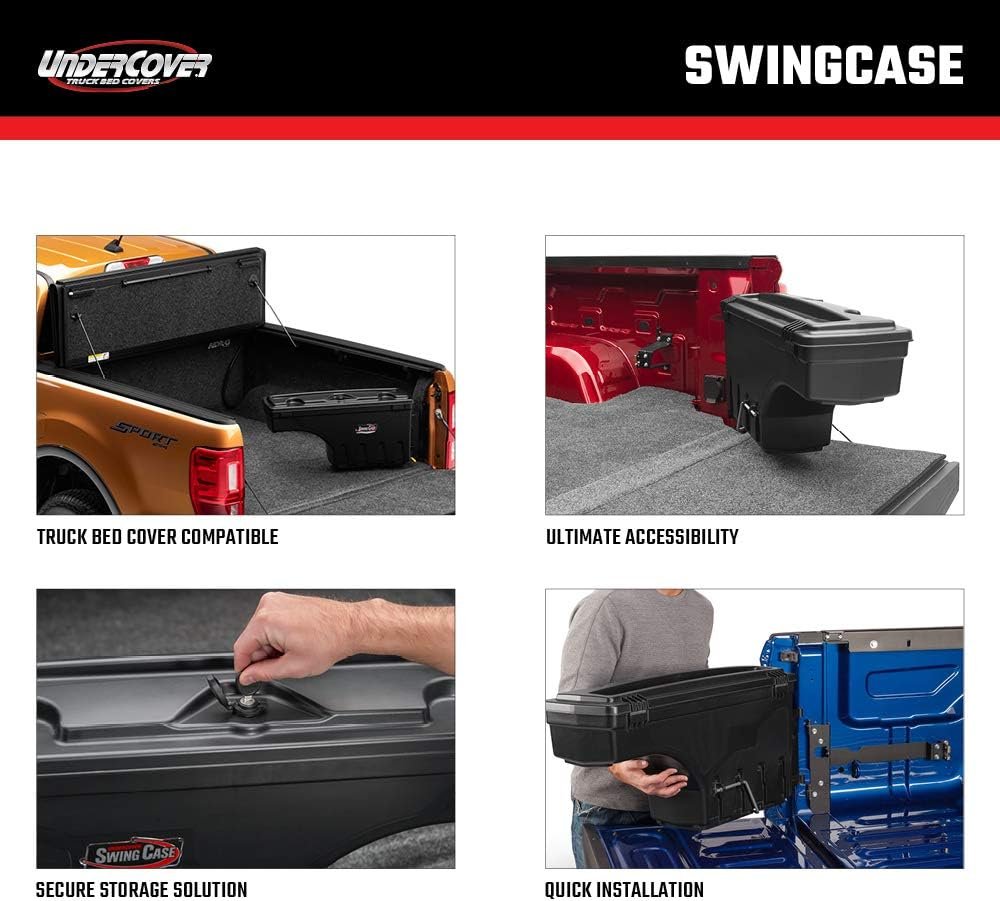 RealTruck Undercover SwingCase Truck Bed Storage Box | SC107D | Fits 2023-2025 Chevy/GMC Colorado/Canyon Drivers Side