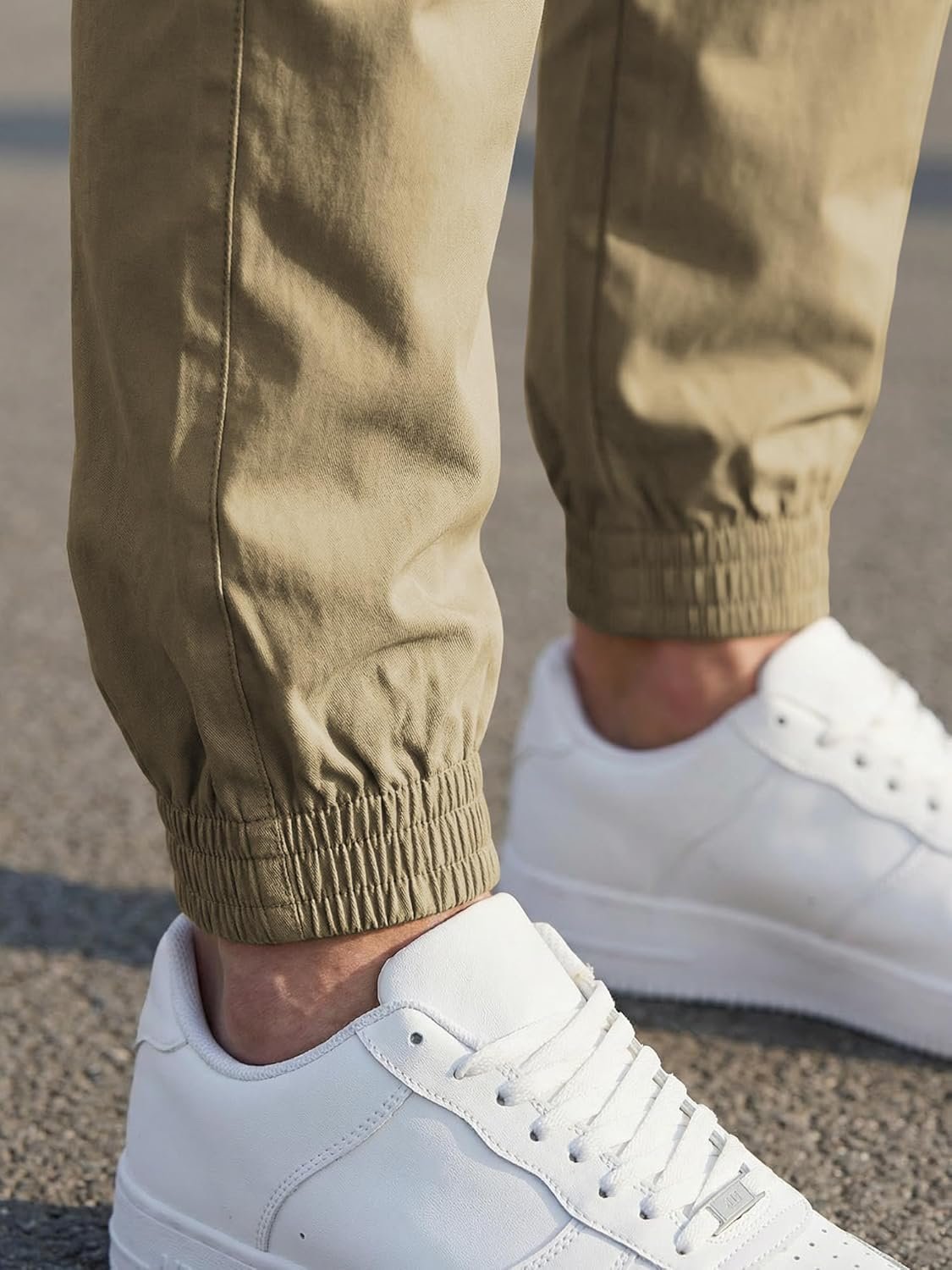 JMIERR Men's Casual Cargo Joggers Pants Stretch Elastic Waist Drawstring Tapered Sweatpants with Pockets