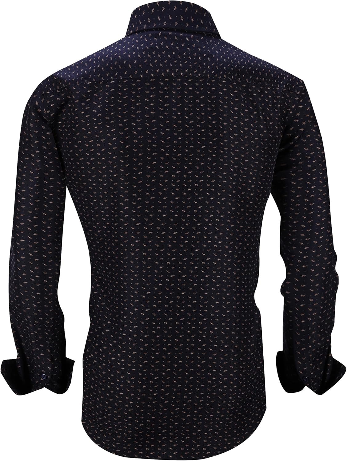 Alex Vando Mens Printed Dress Shirts Long Sleeve Regular Fit Button Down Shirt