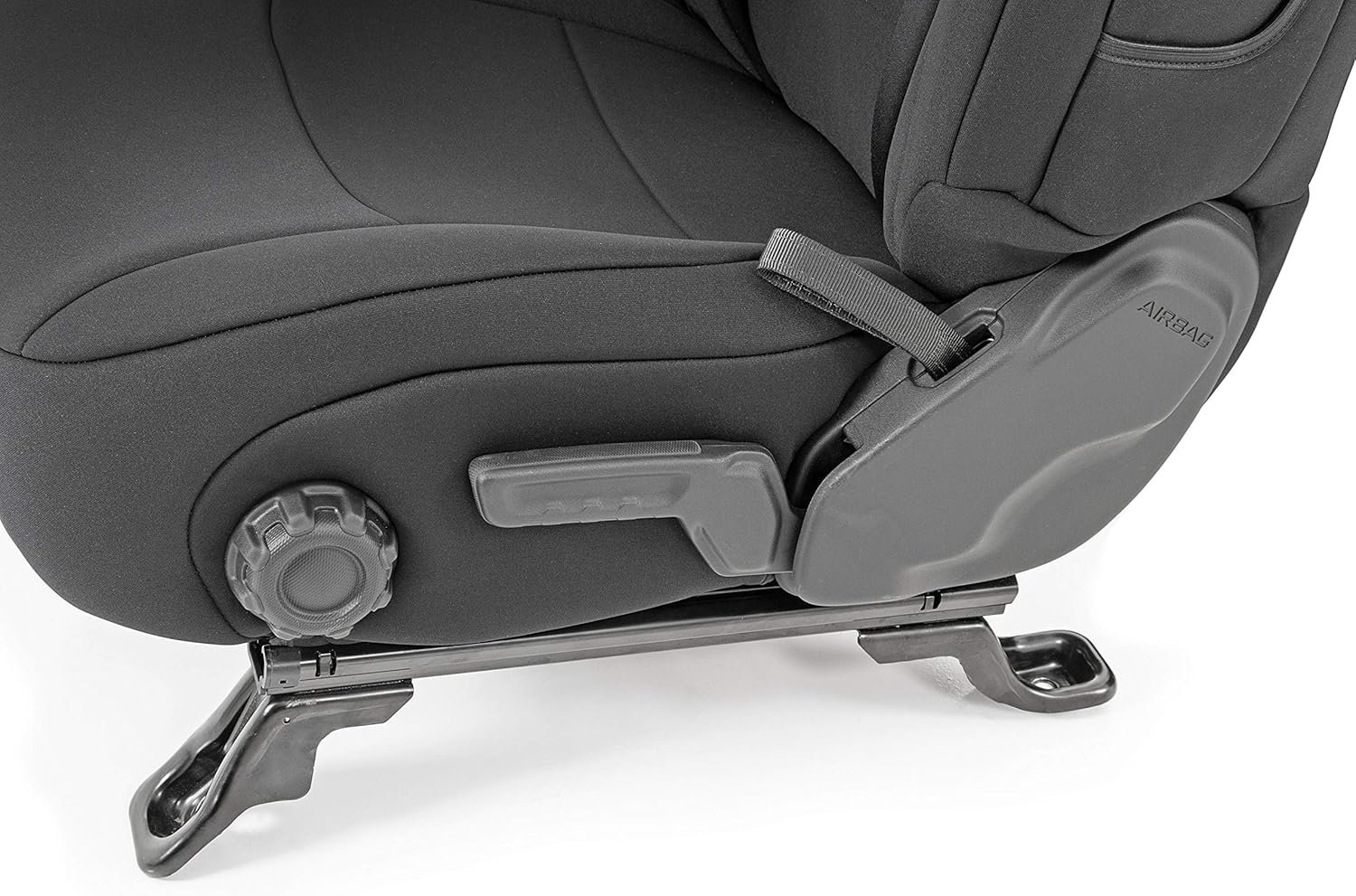 Rough Country Neoprene Seat Covers for Jeep Wrangler YJ (1987-1990) - Waterproof & UV Resistant, Foam Padded, Front & Rear Seat Cover Set