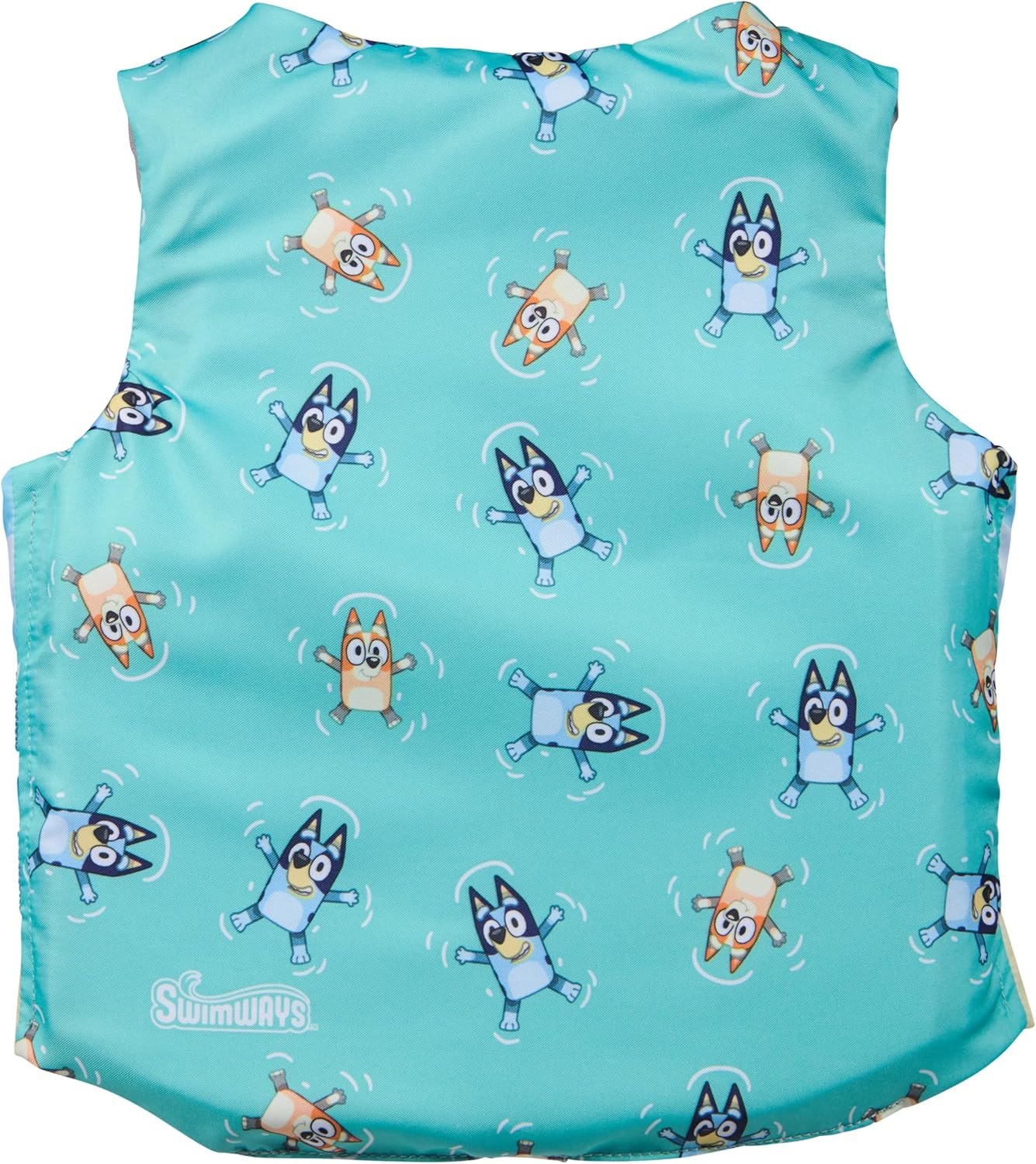 SwimWays Bluey Life Jacket, US Coast Guard Approved Life Vest, Kids Swim Vest for Kids 33-55 lbs, Bluey
