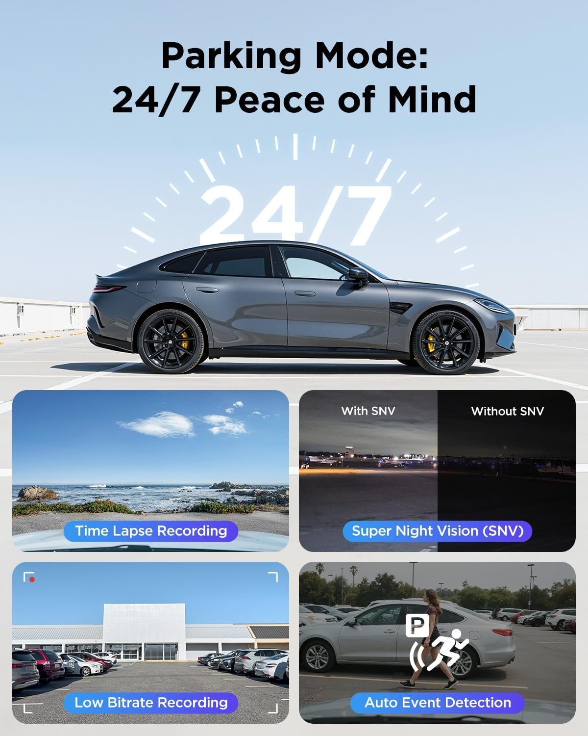 VIOFO A229 Plus 3 Channel Dash Cam, Dual STARVIS 2 Sensors, 3-Channel HDR, 1440P+1440P+1080P Front Inside and Rear Car Camera, 5GHz Wi-Fi, Voice Control, Ultra-Precise GPS, 24 Hours Parking Mode