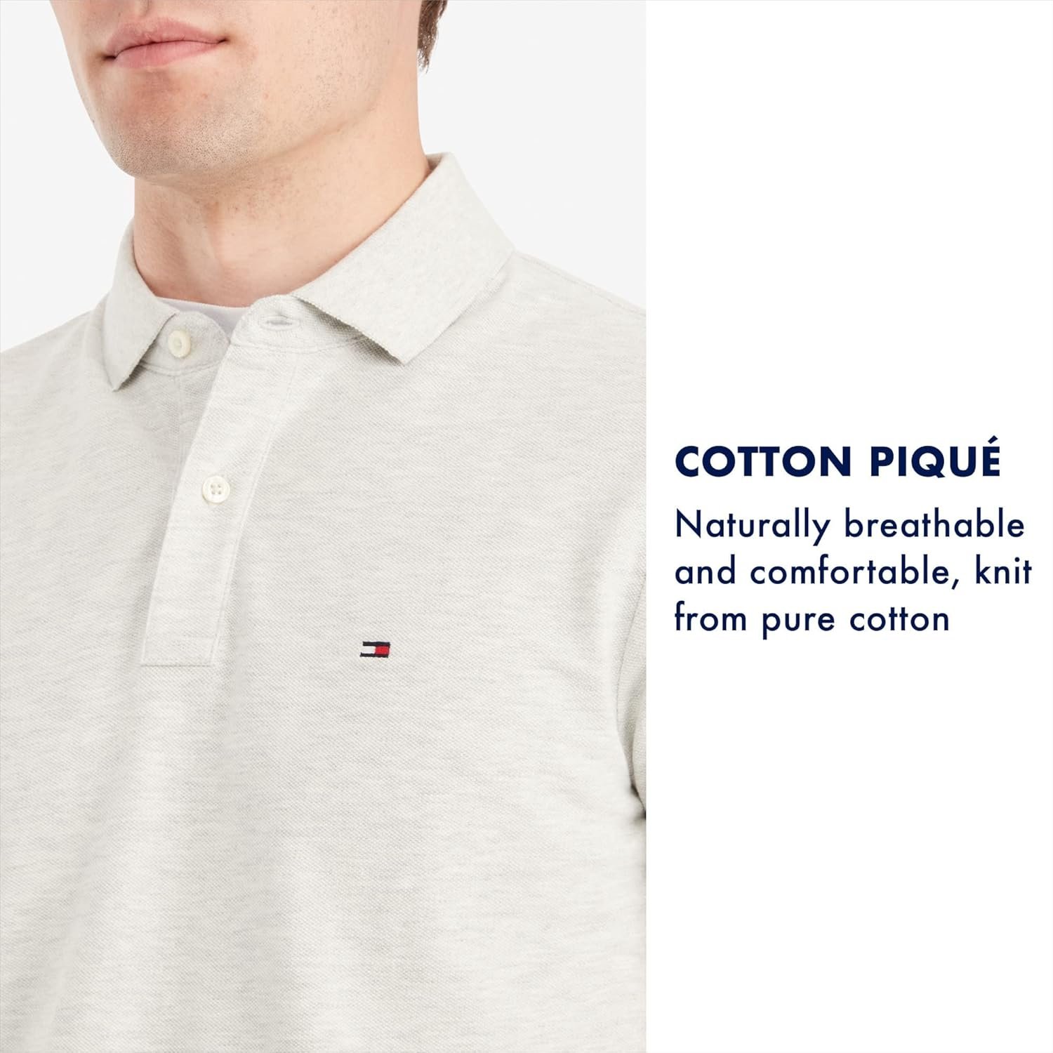 Tommy Hilfiger Men's Short Sleeve Cotton Pique Polo Shirt in Classic Fit