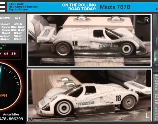 24 hour? This Hot Wheels Mazda 787B has been running on a belt sander for 11 days