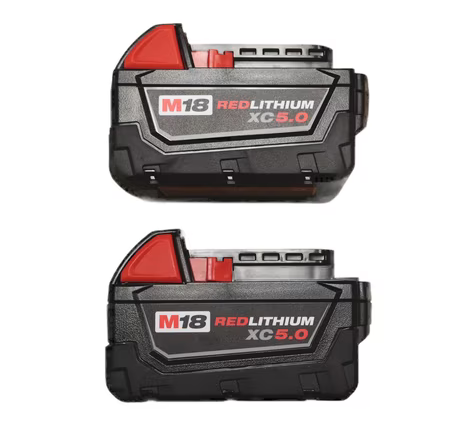 A 2-pack of Milwaukee's M18 5Ah batteries is over 50% off at Walmart right now