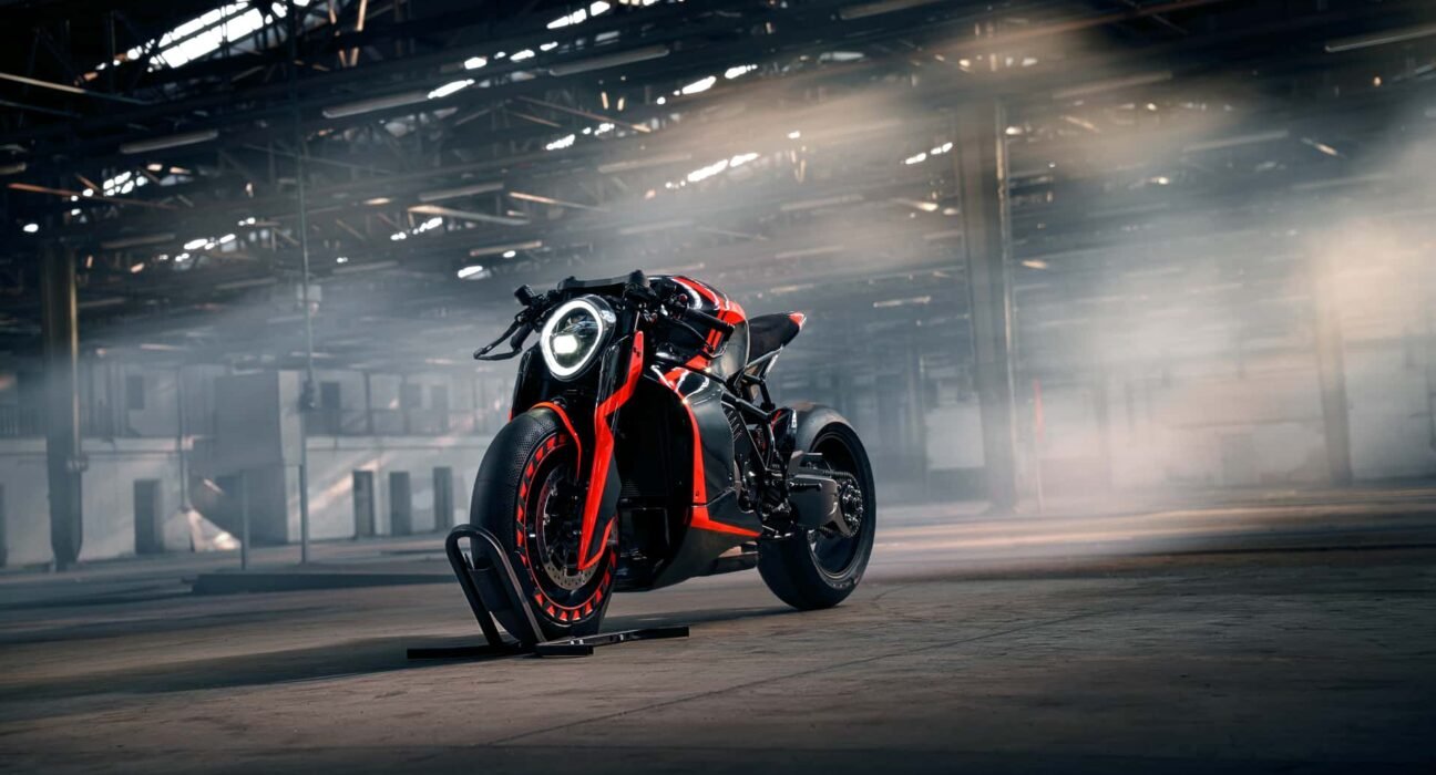A KTM Superbike engine powers this crazy custom motorcycle that debuted at Goodwood