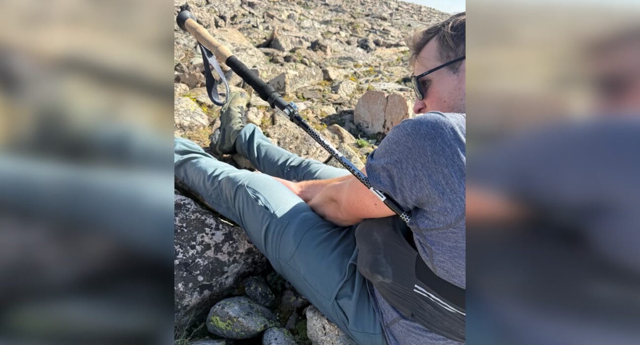 A hiker hanged himself on a trekking pole and had to walk 10 miles for help