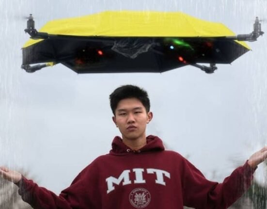 A man created an automatic flying umbrella, and the internet can't decide if it's genius or ridiculous