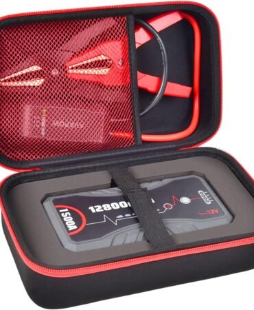 ANKHOH Carrying Case Compatible with NEXPOW Car Jump Starter, Fits for 1500A Peak 12800mAh Battery Starter Q10S/ T11F, Portable Storage Box for Car Battery Charger and Jumper Cables(Case ONLY)