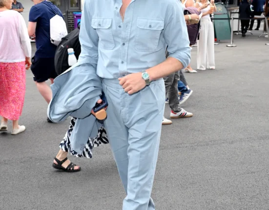 Andrew Garfield and his majestic mane served at Wimbledon