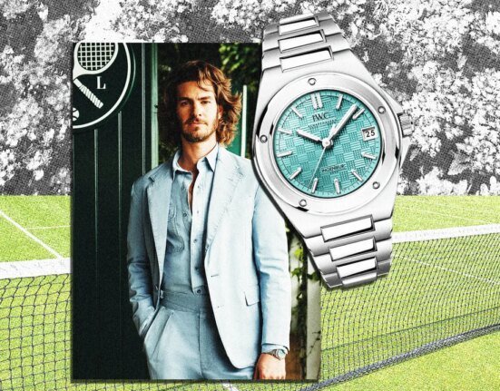Andrew Garfield wore a brand new watch to Wimbledon