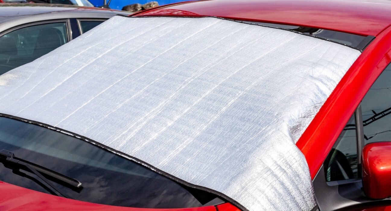 Are sunshades effective in reducing the temperature in your parked car?
