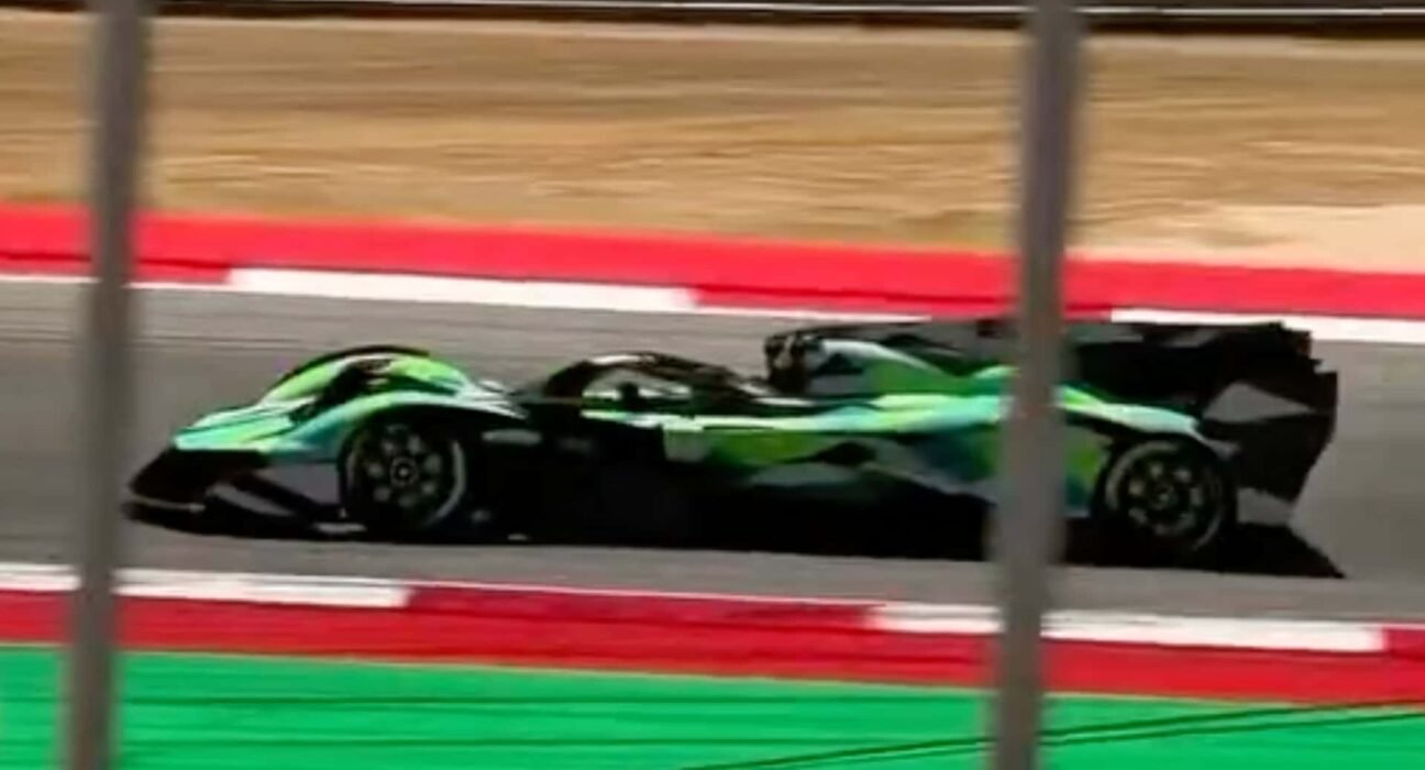 Aston Martin single-seat supercar: on-track video
