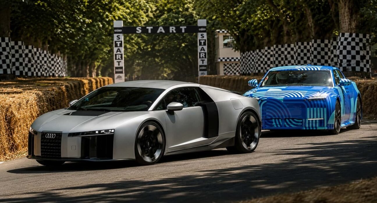 Audi Nuvolari and Jaguar Type 01 Storm Goodwood. Internet reacts