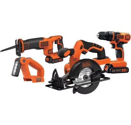 BLACK+DECKER's Essential 4-Piece Power Tool Set is on sale now for $200