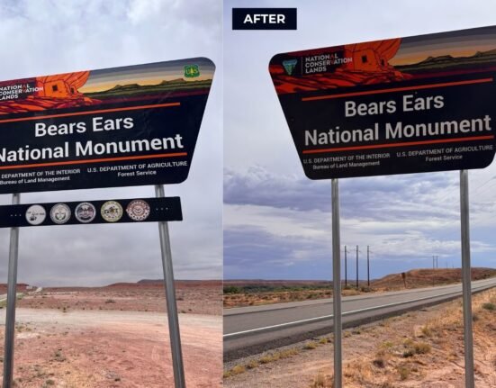 BLM removes tribal seals from Bears Years monument signs