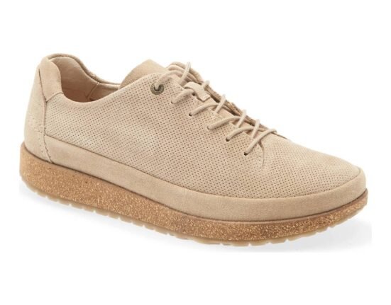 Birkenstock makes sneakers with their famous cork footbed, and now you can get one for 50% off