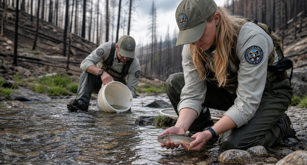 Colorado wildlife team rescues rare cutthroat trout from Gold Mountain fire