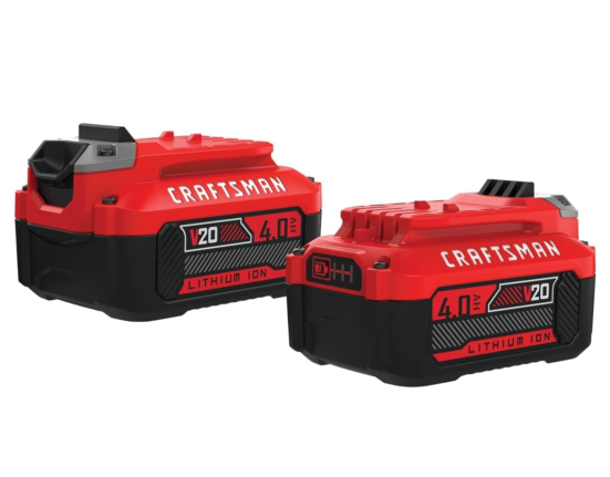 Craftsman's Dual V20 4Ah Battery Set is almost 50% off right now