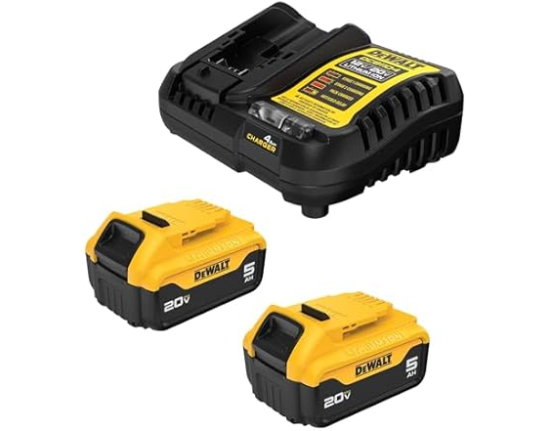 DeWalt's $299 Dual 20V 5Ah Battery and Charger Kit is on sale for $126 at Walmart